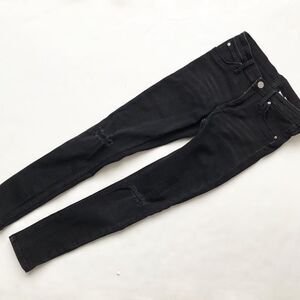 H&M black distressed skinny jeans EUC 9-10Y